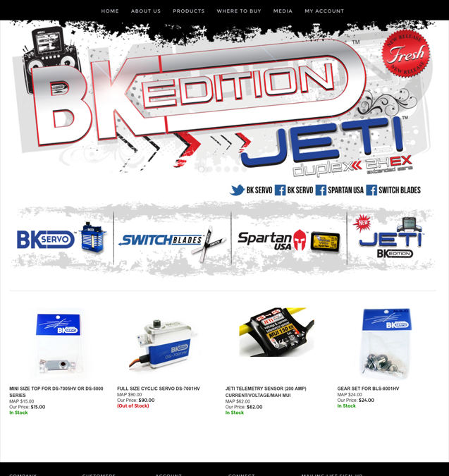 BK Designs E Commerce Web Site Design