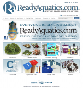 Ready Aquatics E Commerce Website Design, Marketing, SEO