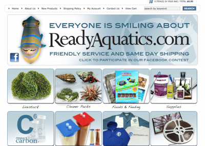 Ready Aquatics E-Commerce Web Site Design