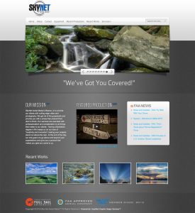 Sky Net Aerial Media Website Design, SEO