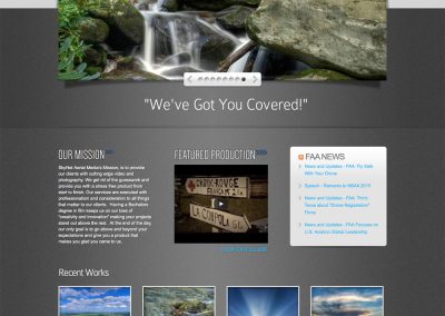 SkyNet Aerial Media Website Design