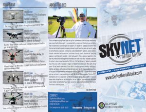 Sky Net Aerial Media Brochure Design, Business Card, Branding, Logo Design