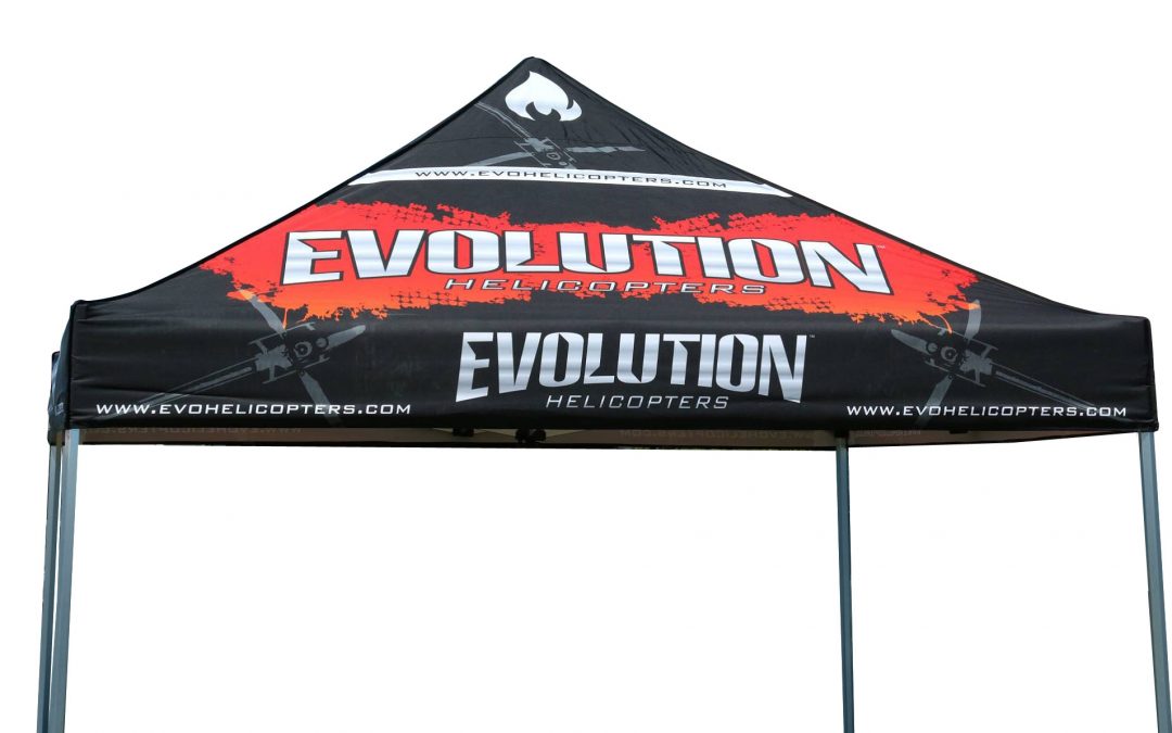 Evolution Helicopters Promotional Tent Design