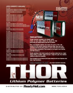 Thor Lithium Polymer Batteries Brochure Design, Branding, Print Design, Apparel