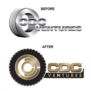 Before and After Logo Design CDC Ventures