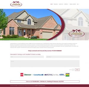 Landmark Exteriors LLC Website design